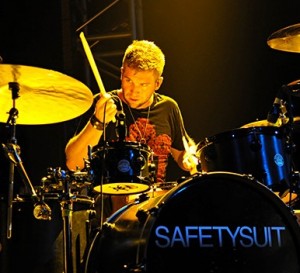 Drummer Tate Cunningham of SafetySuit