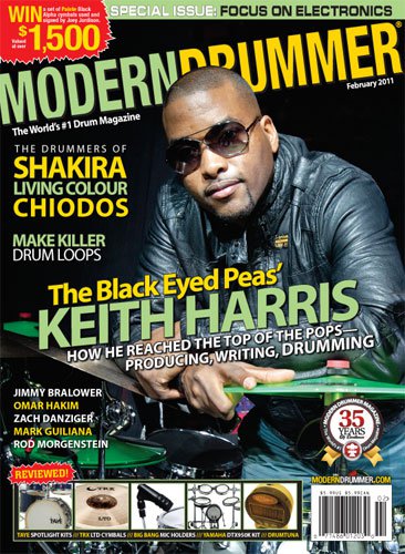 Keith Harris on the February 2011 Issue of Modern Drummer Magazine Keith Harris on the February 2011 Issue of Modern Drummer Magazine