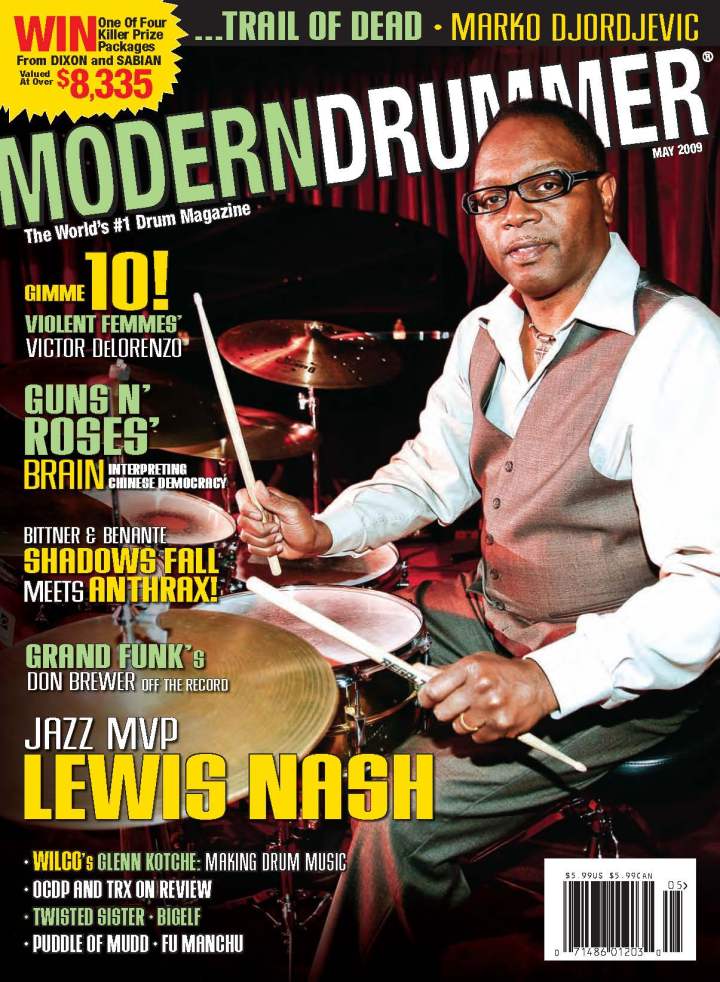 May 2009 - Volume 33 • Number 5 Modern Drummer Magazine Cover
