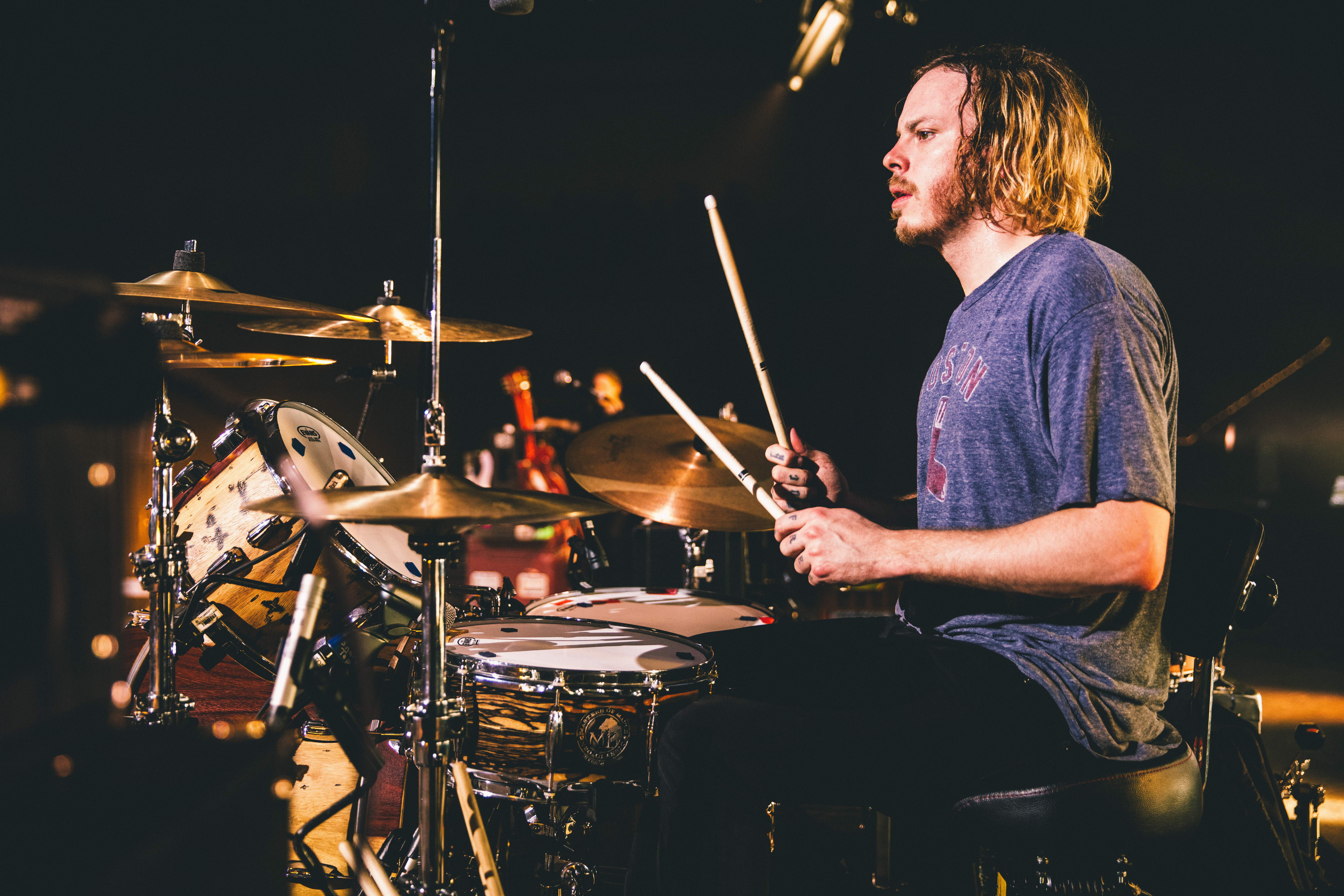 On Tour Cage The Elephant S Jared Champion Modern Drummer Magazine