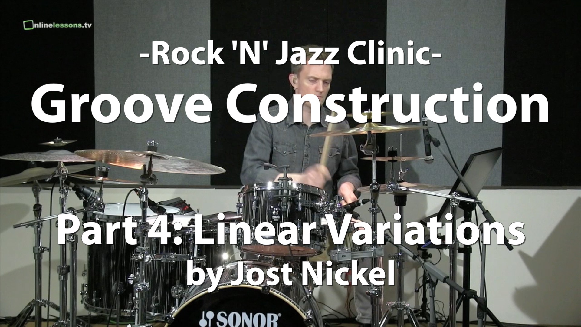 Video Lesson! Groove Construction, Part 4 Linear Variations Modern