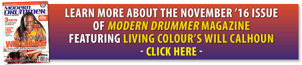 November Issue of Modern Drummer magazine Will Calhoun