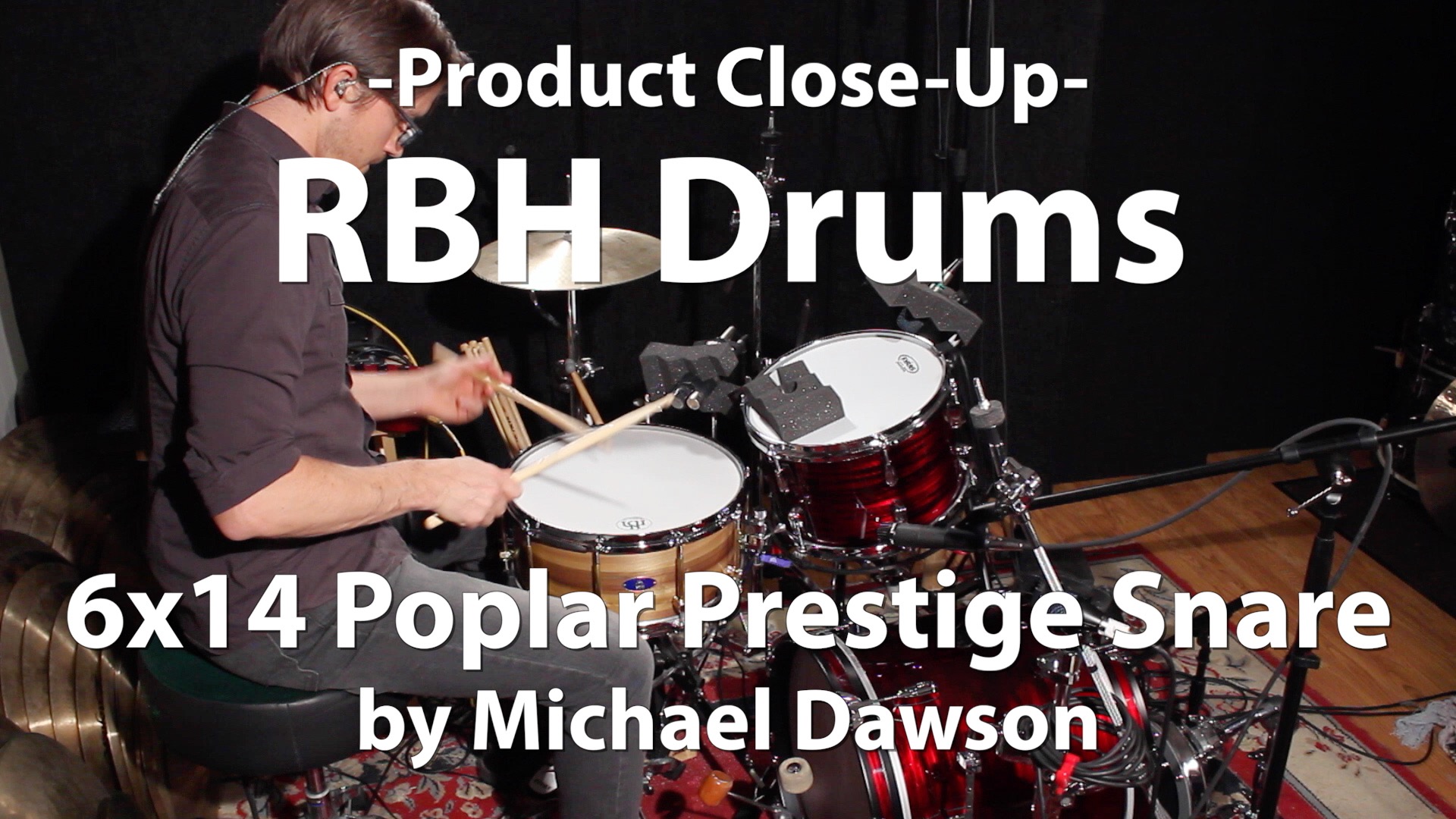 Video Demo! RBH Drums - 6x14 Poplar Prestige Snare