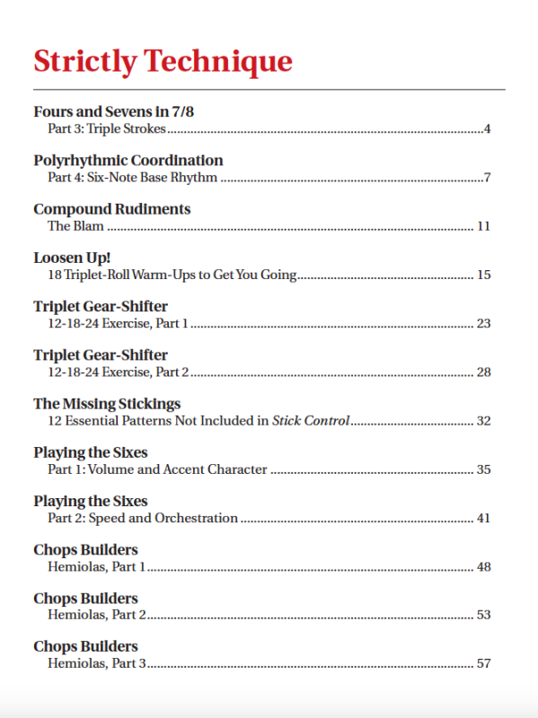 2013 MD Education Collection Table of Contents