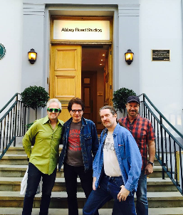 The Weeklings outside Abbey Road Studio