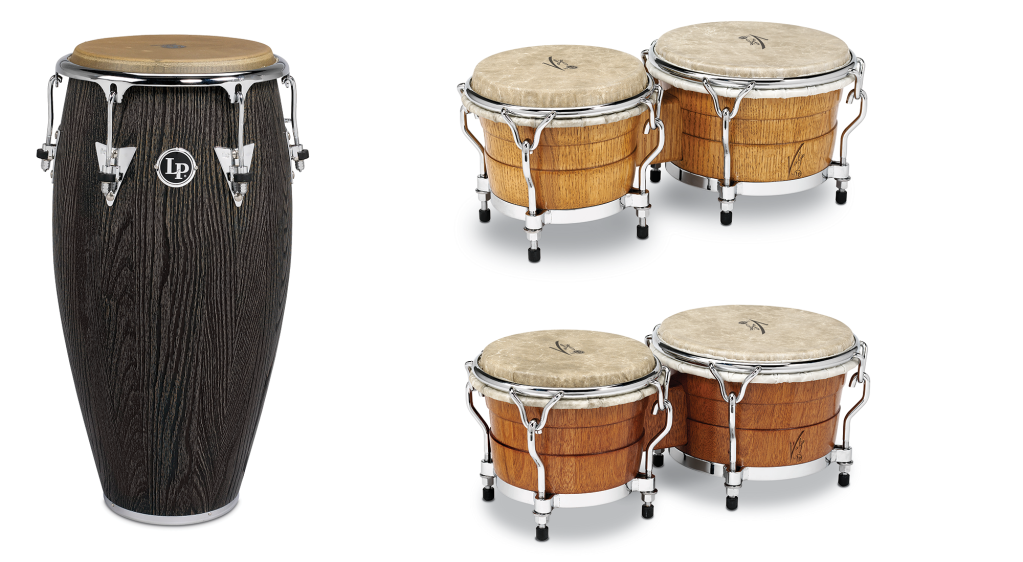 LP Uptown Sculpted Ash Congas and Valje Bongos Modern Drummer Magazine