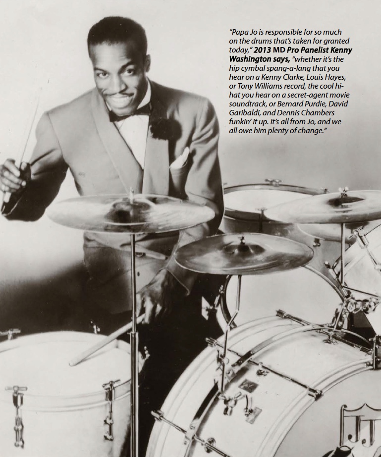 Papa Jo Jones The Bridge Modern Drummer Magazine