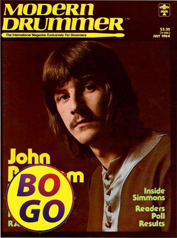 July 1984 Modern Drummer John Bonham BOGO