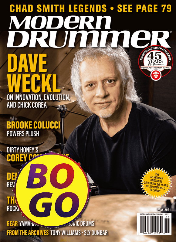 May 2021 Modern Drummer Dave Weckl BOGO
