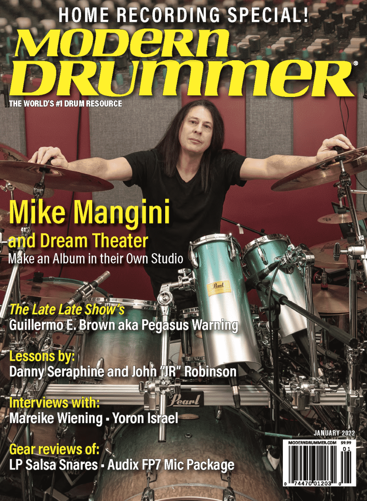 Jan 2022 Modern Drummer Magazine