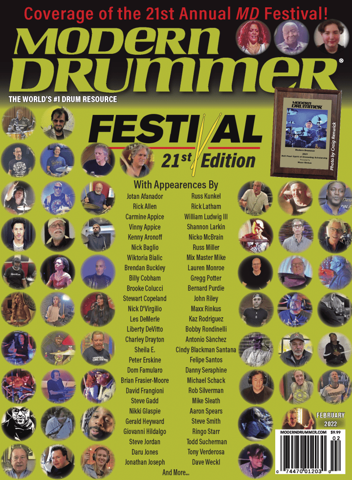 Feb 2022 Modern Drummer Magazine