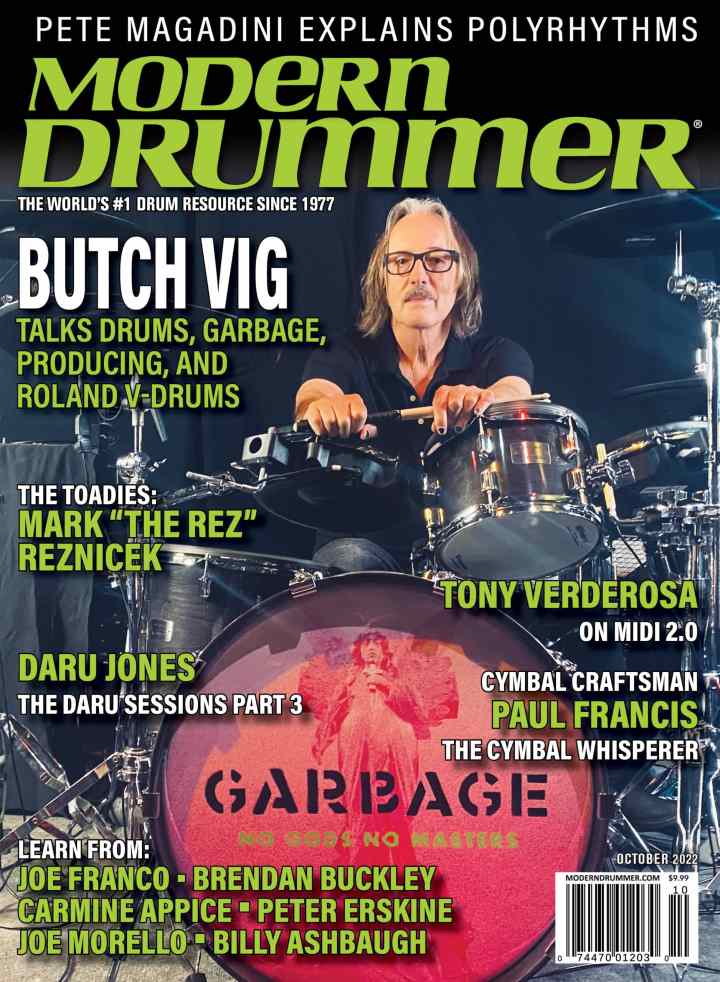 Oct 2022 Modern Drummer Magazine