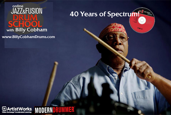 ArtistWorks and Modern Drummer Present “40 Years of Spectrum,” a Live Online Workshop with Fusion Great Billy Cobham
