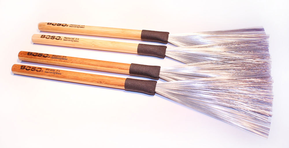 Boso Bamboo Drumsticks Introduces New Fixed Handle Wire Brushes