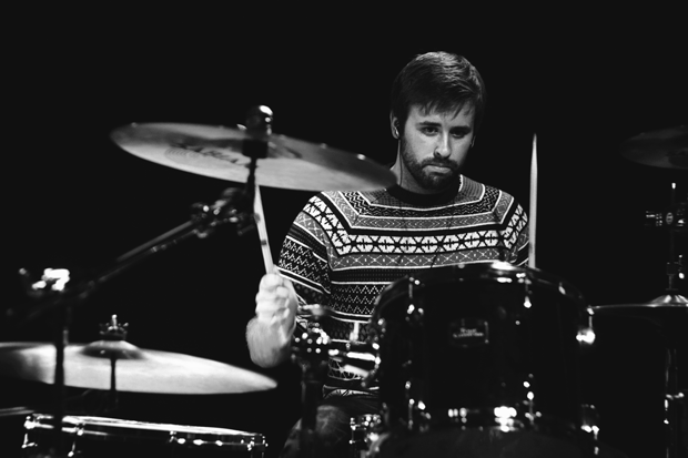 Drummer Daniel Bordhin of Bordeen. Photo by Carrie Jade