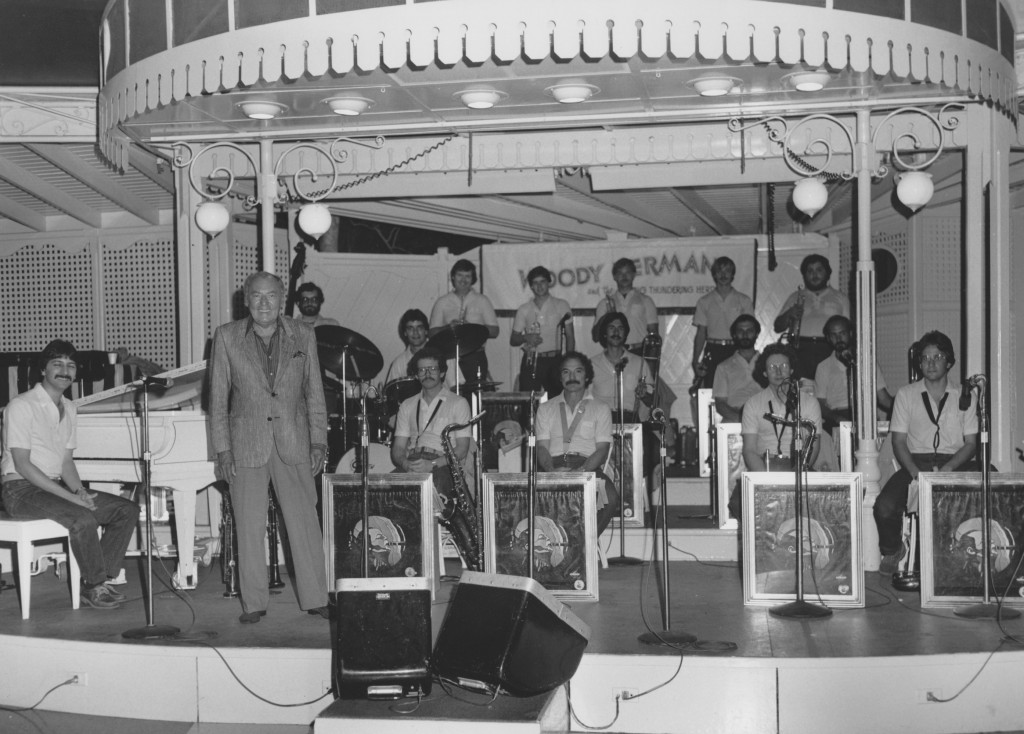 Dave Ratajczak with the Woody Herman Orchestra, July, 1982 Courtesy of John Fedchock