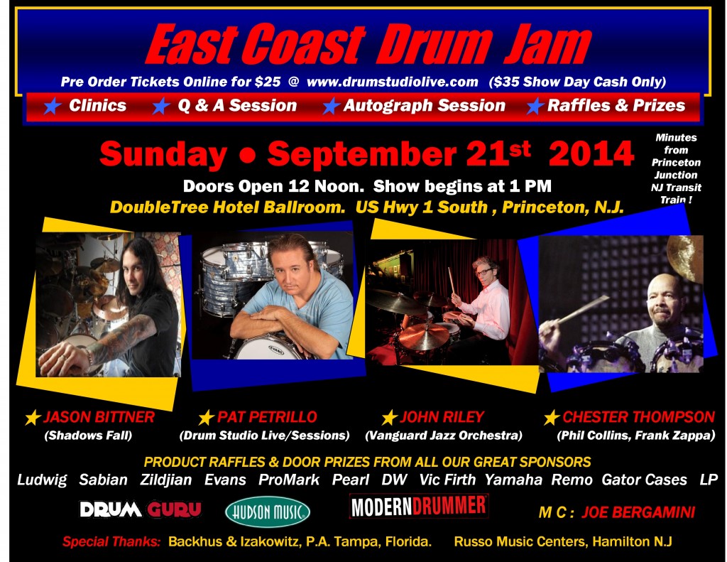 East Coast Drum Jam Set for September 21st