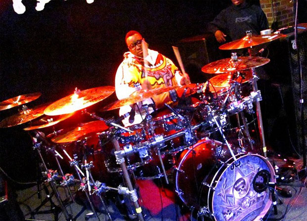 Eric Moore of Suicidal Tendencies and T.R.A.M. at the kit