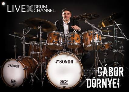 Today! Gabor Dornyei Live Streams on DrumChannel