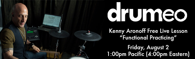 Kenny Aronoff Offers Free Lesson on Functional Practicing