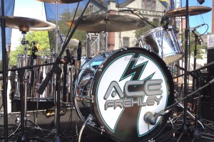 Drummer Matt Starr's finished drumkit