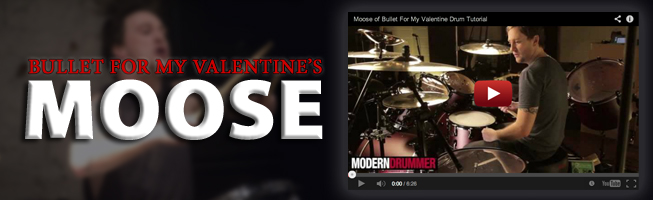 Moose Of Bullet For My Valentine Drummer Blog Modern Drummer Magazine