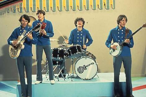 Micky Dolenz drumming with the Monkees
