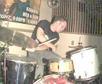 drummer Ryan Brundage of Experimental Dental School
