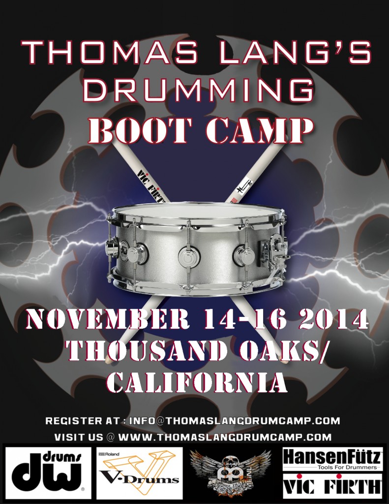 Thomas Lang Drumming Boot Camp Dates Announced!