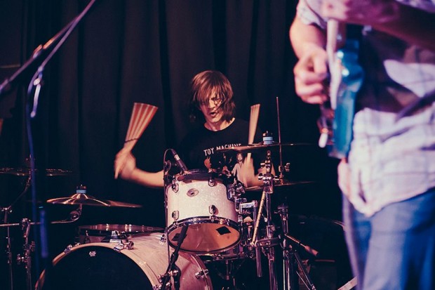 Drummer John Clardy of Tera Melos