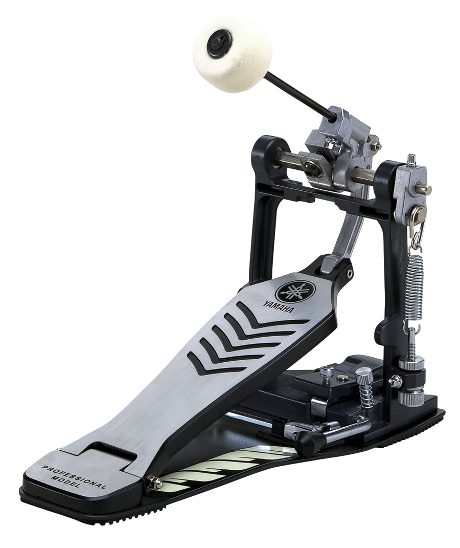 Single Kick Bass Drum Pedal by Griffin|Deluxe Double Chain Foot Percussion Hardware for Intense Play|4 Sided Beater and Fully Adjustable Power Cam System|Perfect for Beginner and Experienced Drummers 