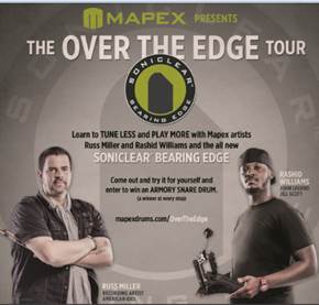 Mapex “Over the Edge Tour” With Russ Miller and Rashid Williams