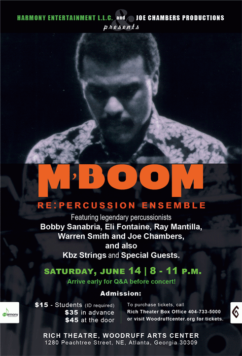 Legendary Jazz Ensemble M'Boom Re:Percussion Reuniting for a 