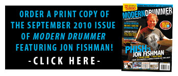 Order A Print Issue of September 2010 Issue of Modern Drummer Featuring Phish's Jon Fishman